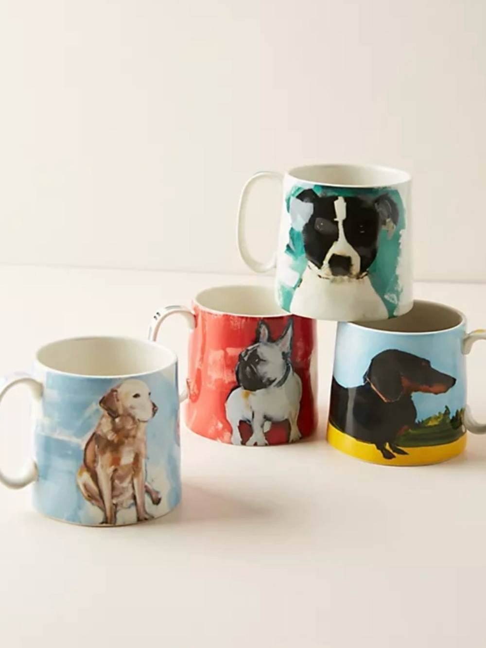Anthropologie Sally Muir Dog-a-day mug.